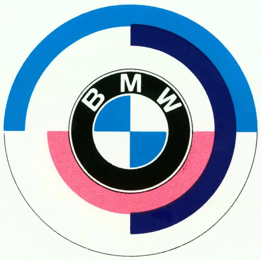 The first logo of BMW Motorsport GmbH in 1972.