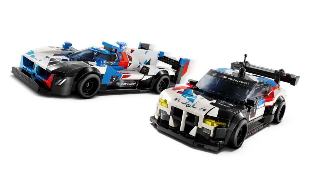 bmw m4 gt3 and bmw m hybrid v8 lego