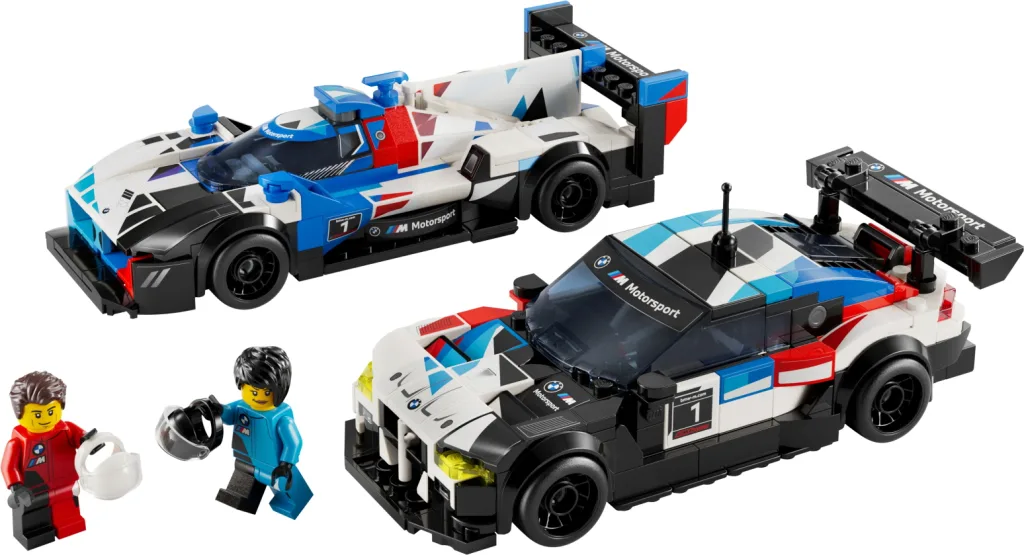 bmw m4 gt3 and bmw m hybrid v8 lego