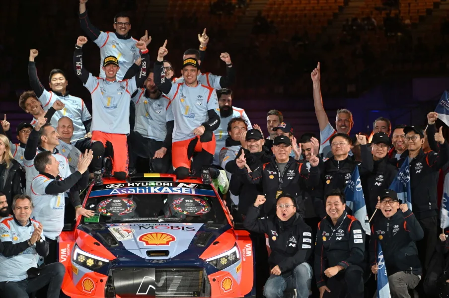 2024 WRC 대기록 작성, 현대차 티에리 누빌 드라이버 우승 달성 1 현대자동차 월드랠리팀, 2024 WRC 시즌 드라이버 부문 우승