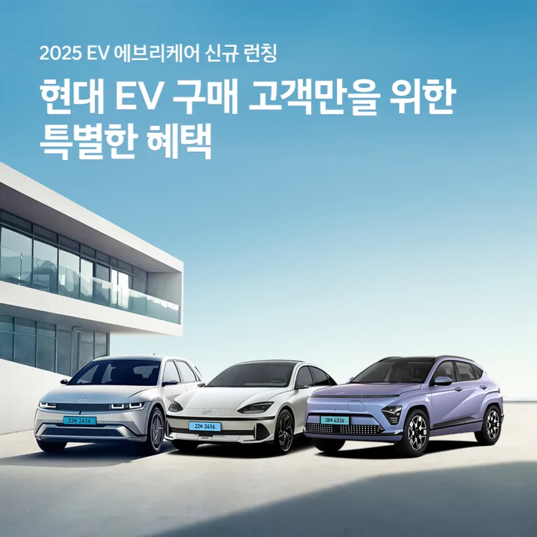 현대자동차 EV 구매 고객을 위한 'EV 에브리 케어' 리뉴얼
