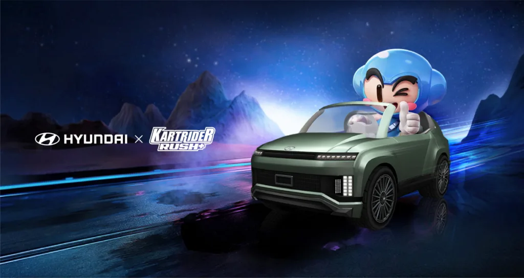현대자동차 아이오닉 9과 6, 모바일 게임 '카트라이더 러쉬플러스'에서 달린다