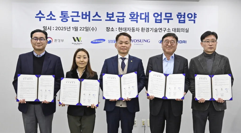 현대차 수소전기 통근버스 달린다, 2030년까지 2천대 도입 2 현대차, 수소전기 통근버스 도입 확대 추진