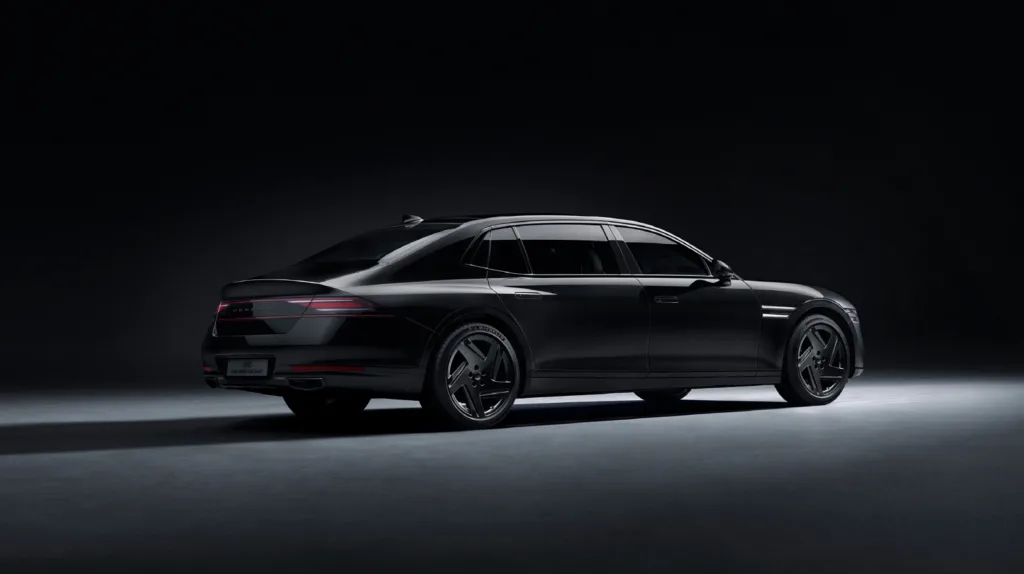 제네시스, ‘G90 롱휠베이스 블랙’ 최초 공개, 최고 17,377만원 2 제네시스, G90 롱휠베이스 블랙 첫 출시