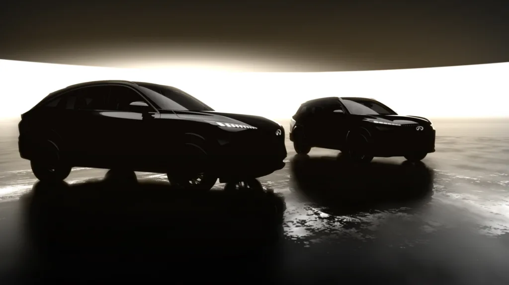 닛산 2025년부터 신차 쏟아 낸다, 전기차 리프, e-Power 시스템까지 6 250326 01 LATAM GCC INFINITI Range Teaser https://mobilityground.com/wp-content/uploads/2025/03/250326-01_US-Nissan-Range-Teaser.webp