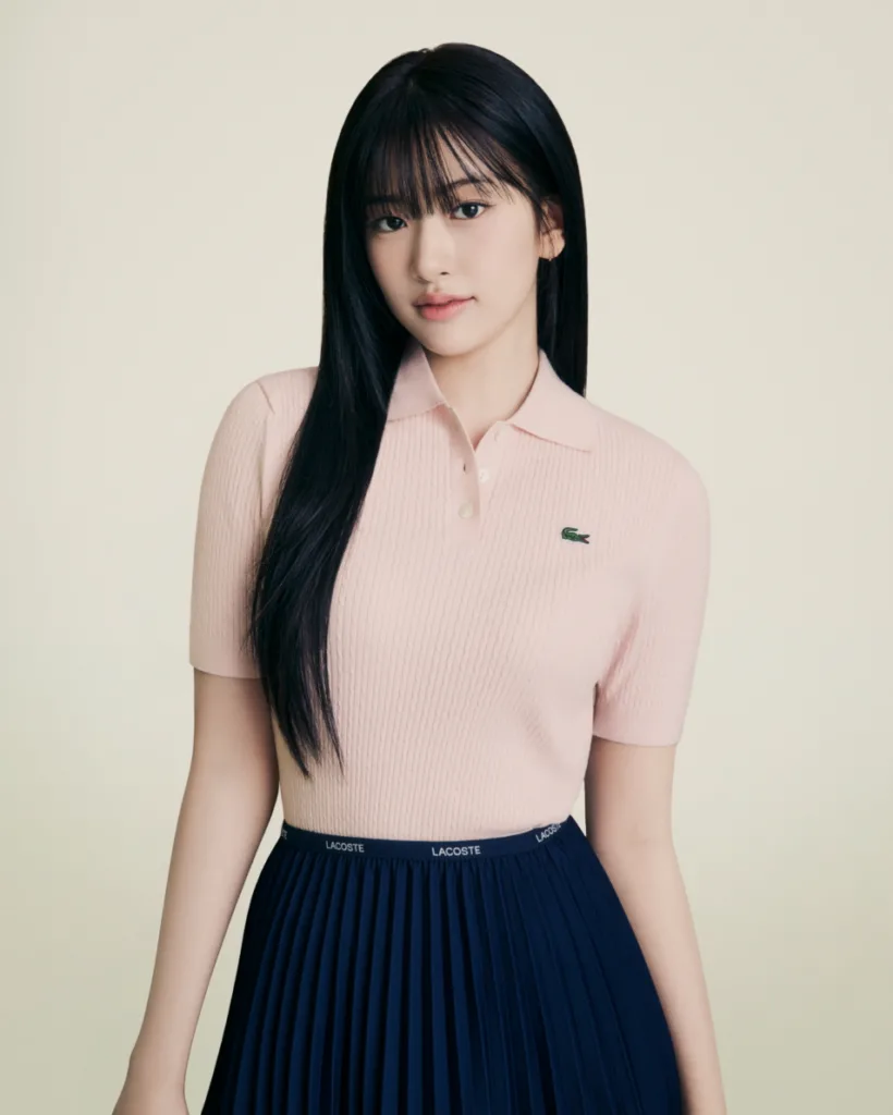 아이브 안유진 매력 넘친다, 패션 아이콘 라코스테 공식 엠버서더 선정, image size:820x1024
