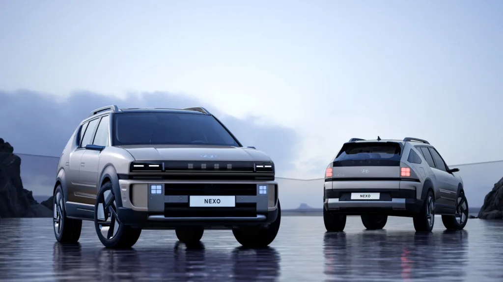 "2세대 넥쏘는 완전히 달라" 현대차의 수소 모빌리티 느낌이 다르다 1 현대차, '2025 서울모빌리티쇼' 참가 더 뉴 넥쏘 사전 예약 시작 및 디자인 공개