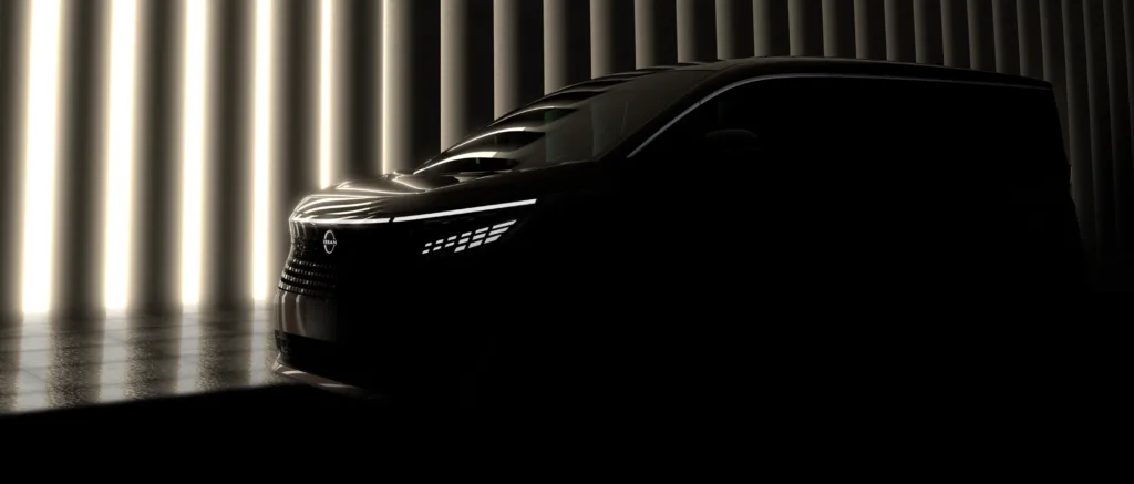 日産, 2026年 新型「エルグランド デザインの一部 公開 1 럭셔리 미니밴 닛산 엘그랜드(日産自動車、2026年度に発売予定の新型「エルグランド」のデザインを一部公開)