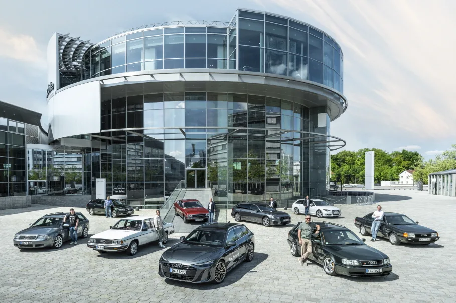 The new Audi A6 meets its elders 1 Nine generations of success: the new Audi A6 meets its elders