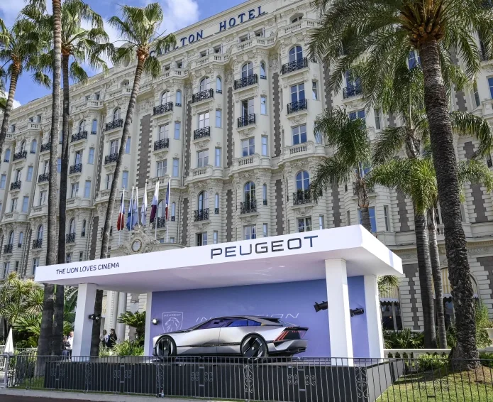 Peugeot Inception concept display at Cannes Film Festival 2025 1 PEUGEOT AND FRENCH CINEMA: A STRATEGIC COMMITMENT Peugeot Inception