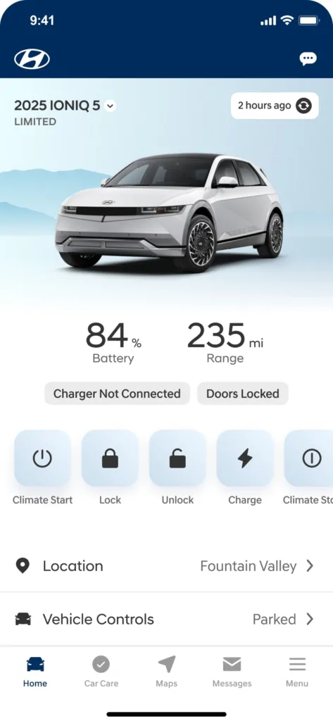 현대차 미국 블루링크 앱, Hyundai Named Top Mass-Market Brand in the J.D. Power 2025 U.S. OEM EV App Report for Second Year in a Row