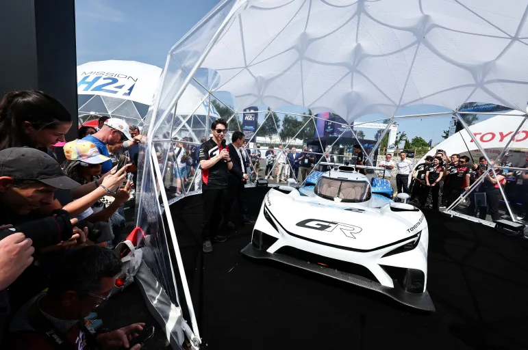 TOYOTA GAZOO Racing、 液体水素を燃料とする「GR LH2 Racing Concept」をル・マン初披露！