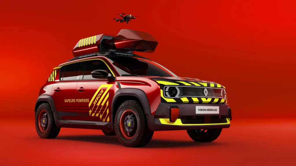 Renault Vision 4rescue for the the emergency services 1 르노 비전 4레스큐, Vision 4rescue, an innovative demo-car supporting the emergency services