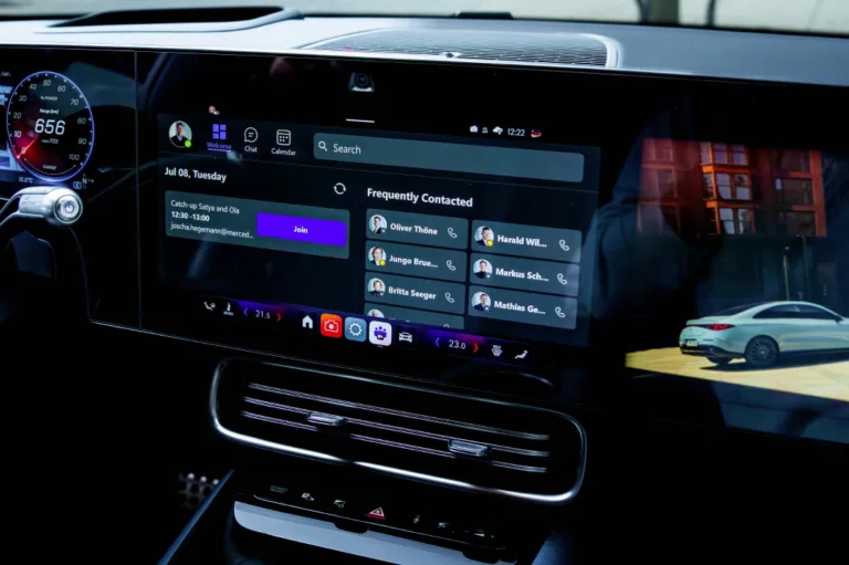 벤츠 CLA, Mercedes-Benz expands collaboration with Microsoft to boost in-car productivity with Enhanced Meetings for Teams app, Intune integration and Microsoft 365 Copilot