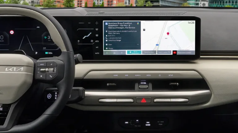 Kia EV4 adds new level to navigation with the launch of Google Points Of Interest (POIs)