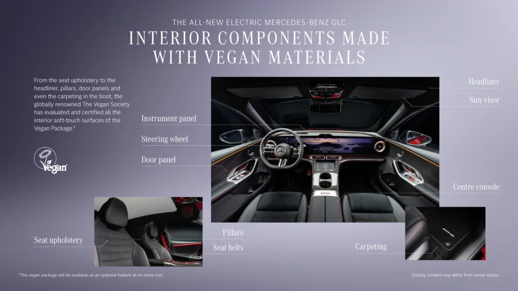 메르세데스-벤츠 신형 GLC, 비건 인테리어 사용, New Mercedes-Benz GLC is world’s first car with interior certified by The Vegan Society