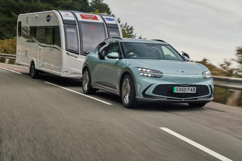 GENESIS GV60 TAKES A CLASS WIN AT THE CARAVAN AND MOTORHOME CLUB TOWCAR OF THE YEAR AWARDS