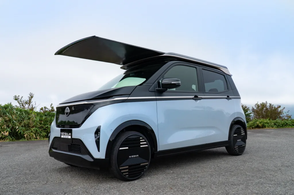 日産サクラ Ao-Solar Extender,JAPAN MOBILITY SHOW 2025 出展 1 닛산 사쿠라, 日産自動車、「JAPAN MOBILITY SHOW 2025」の「Tokyo Future Tour 2035」に日産サクラ「Ao-Solar Extender」を出展