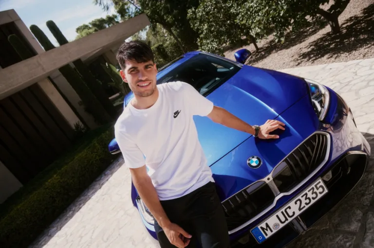 BMW extends its partnership with Spanish tennis ace Carlos Alcaraz.