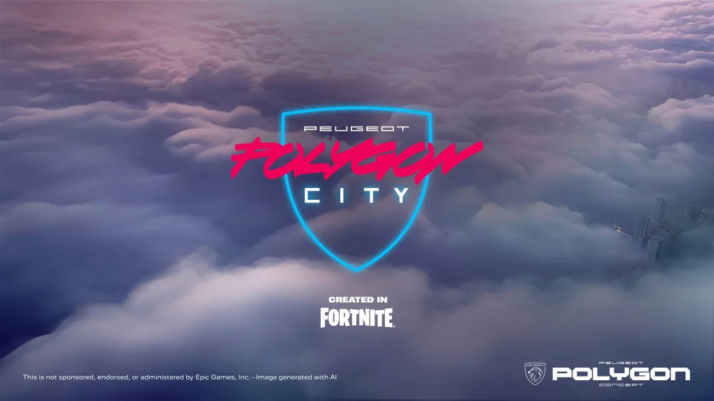 푸조 폴리곤 콘셉트 11월 12일 공개, 포트나이트 폴리곤 시티서 10일 선체험 2 PEUGEOT POLYGON CITY ISLAND https://mobilityground.com/wp-content/uploads/2025/11/POLYGON_EXTERIOR_EXCLUSIVE.webp