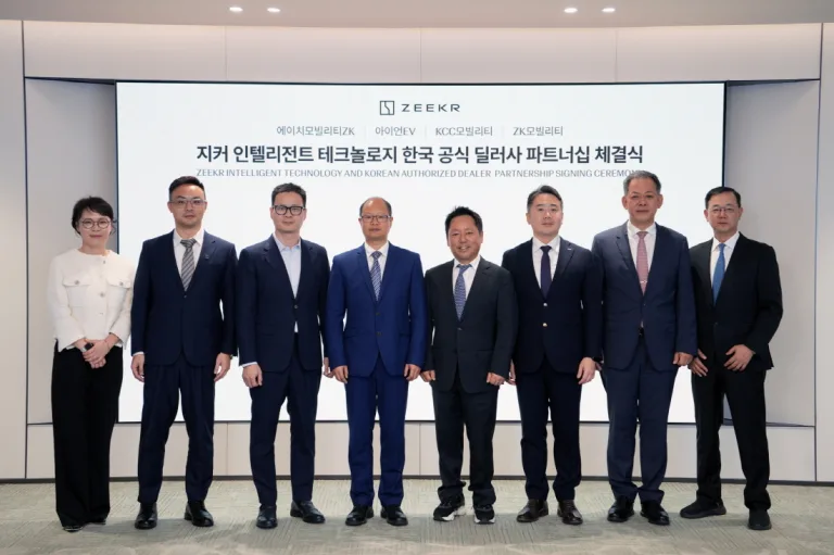 지커 7X, 지커 코리아, 4개 파트너와 딜러 계약 체결, 한국 시장 진출 공식화
