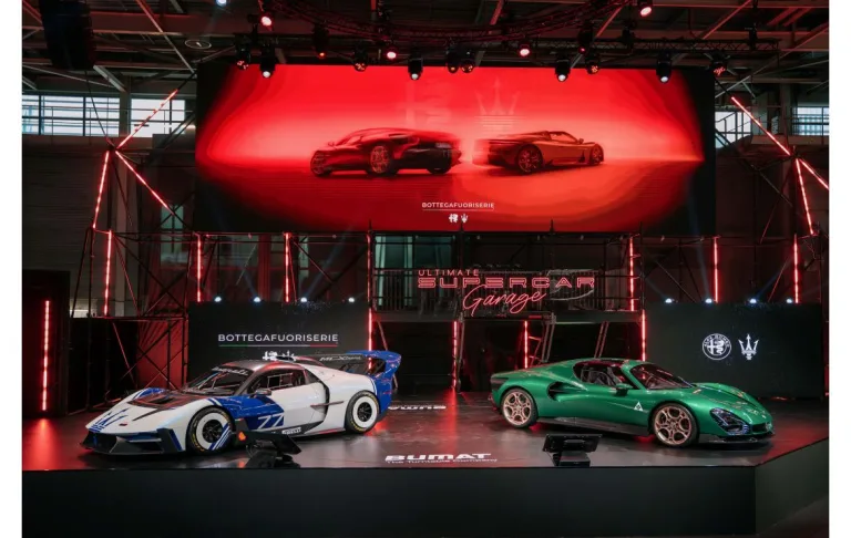 알파로메오 마세라티 보테가푸오리세리에, BOTTEGAFUORISERIE shines at Ultimate Supercar Garage with Alfa Romeo and Maserati