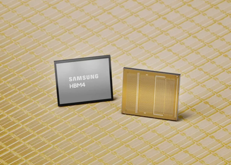 삼성전자 HBM4 제품 사진, Samsung Ships Industry-First Commercial HBM4 With Ultimate Performance for AI Computing
