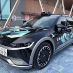 오토노머스에이투지가 일본 도쿠시마현 나루토시 자율주행 택시 실증 사업에 투입하는 레벨4 시스템 탑재 아이오닉5 차량 (안전운전자 탑승 예정)