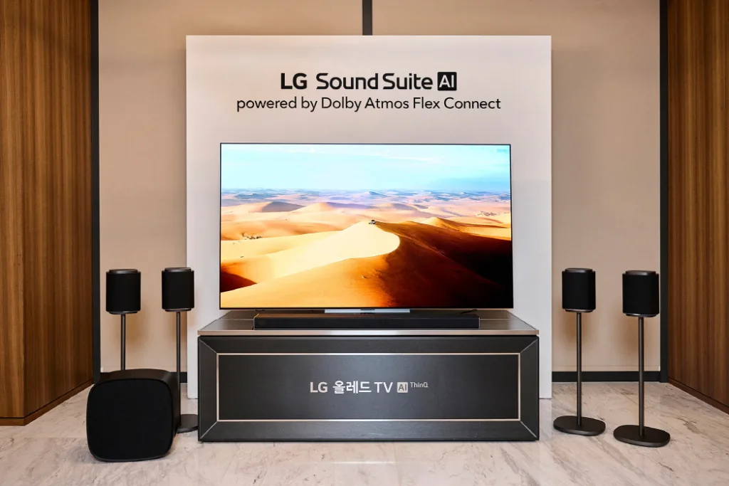 LG전자 'LG 사운드 스위트' 국내 출시, 돌비 애트모스 플렉스커넥트 국내 최초 지원 1 사진3 LG전자 LG 사운드 스위트 https://mobilityground.com/wp-content/uploads/2026/03/사진3-LG전자-LG-사운드-스위트.webp