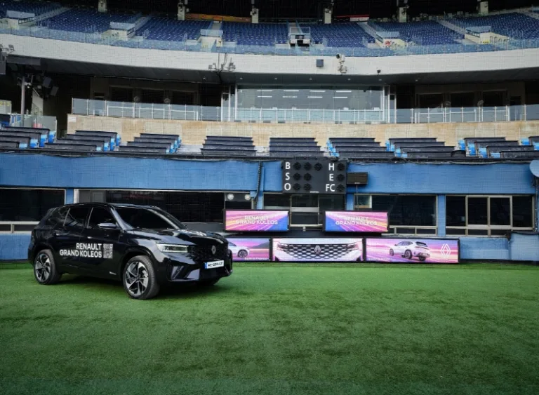 2026 시즌 프로야구 LG트윈스 불펜카로 활용되는 르노 그랑 콜레오스