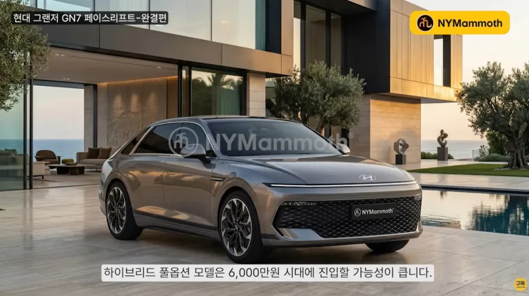 현대자동차 그랜저 페이스리프트 예상도