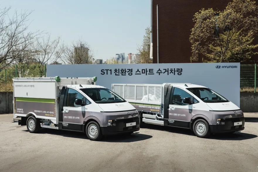 현대차 ST1 친환경 스마트 수거차 덤핑형, 무빙플로어형 2대 시연 1 260409 사진1 현대차 성북구와 함께 ST1 기반 재활용품 스마트 수거 차량 시연행사 개최 https://mobilityground.com/wp-content/uploads/2026/04/260409-사진1-현대차-성북구와-함께-ST1-기반-재활용품-스마트-수거-차량-시연행사-개최.webp