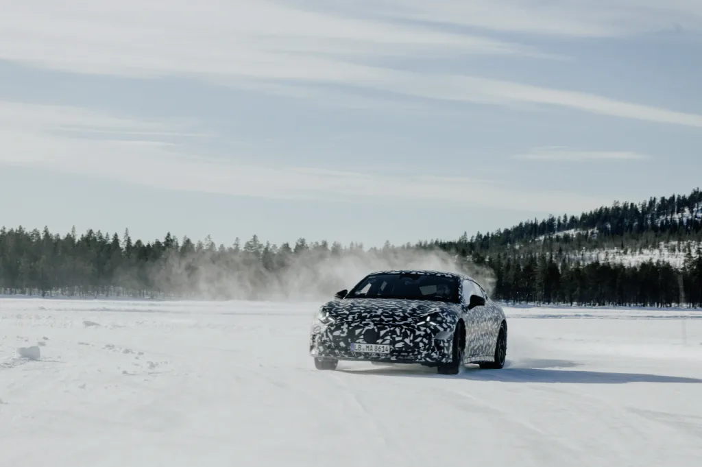 Driving dynamics that defy winter: Final Swedish testing for the upcoming Mercedes-AMG GT 4-Door Coupé