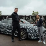 Racing driver approval: Ola Källenius and F1 Development Driver Doriane Pin test the new Mercedes-AMG GT 4-Door Coupé