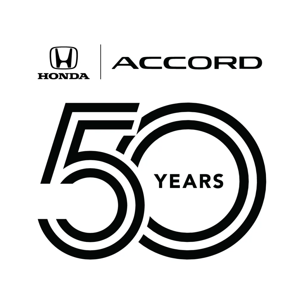 22 Honda Accord 50th Anniversary Logo Standalone White https://mobilityground.com/wp-content/uploads/2026/06/02-11-Generations-of-Accord-on-50th-Anniversary.webp