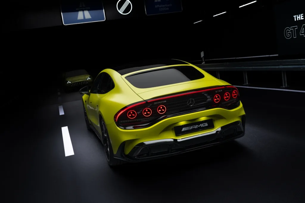 Mercedes-AMG GT 4-Door Coupé Features Three Axial Flux Motors with 1,169 HP 3 메르세데스-AMG GT 4도어 쿠페, The new Mercedes-AMG GT 4-Door Coupé: Revolutionary performance. Maximum intensity.