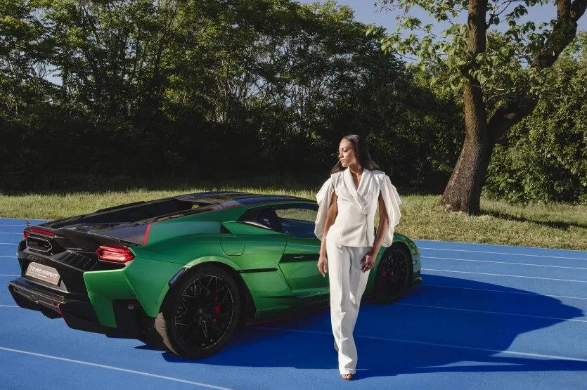 람보르기니 테메라리오 라리사 야피키노, Launch control: Lamborghini Temerario and world-class long jumper Larissa Iapichino