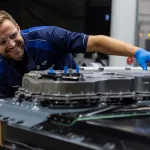 First glimpse into production: BMW Group Plant Woodruff assembles high-voltage batteries for the new BMW iX5