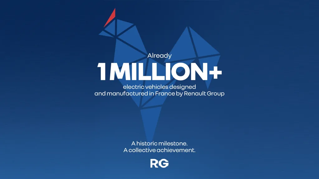르노 그룹 전기차 100만대 생산, Renault Group reaches the milestone of one million "Made in France" electric vehicles since 2010