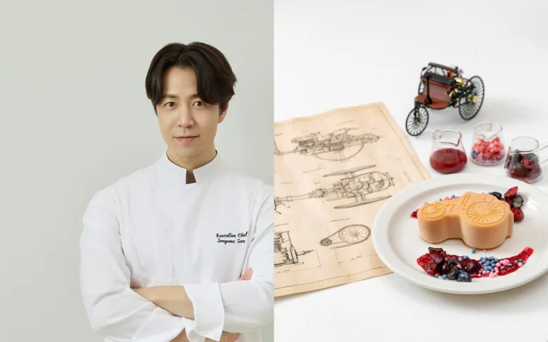 [사진 1] 메르세데스-벤츠 코리아, 손종원 셰프와 함께 ‘1886 독일 치즈케이크’ 선보여