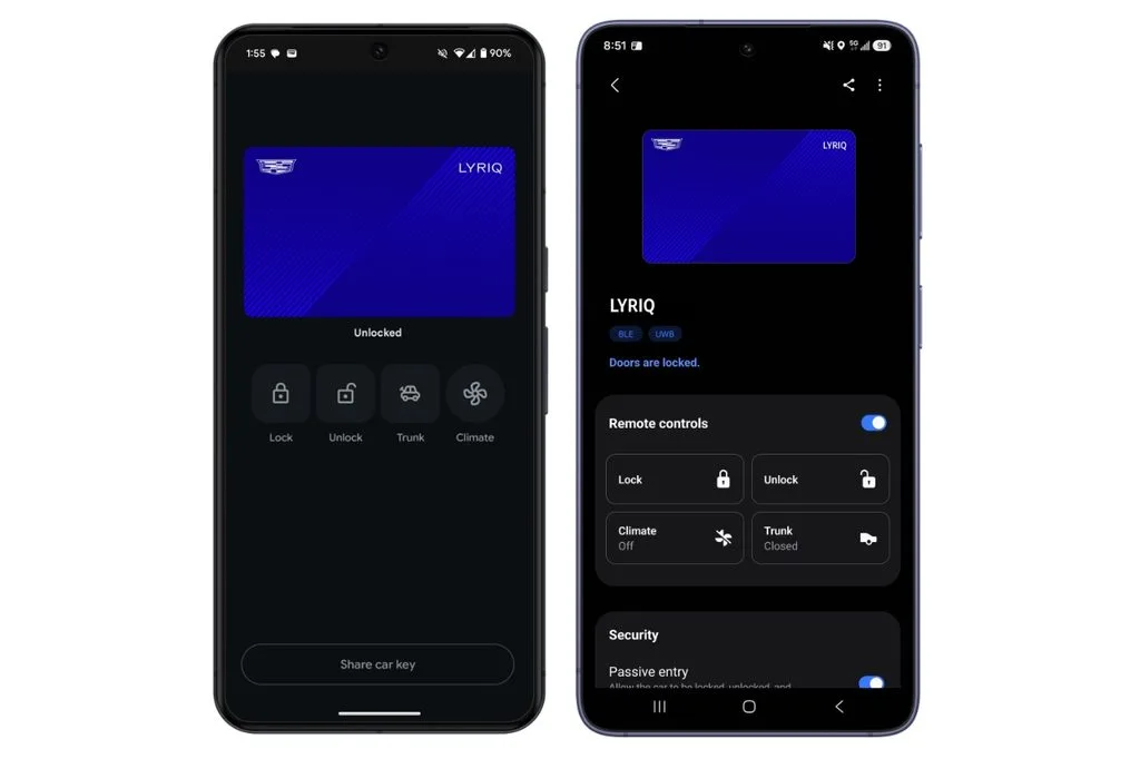 GM, 2026~2027년형 캐딜락 전기차부터 디지털 키 도입 2 google samsung DK https://mobilityground.com/wp-content/uploads/2026/10/DK_hero_1.webp